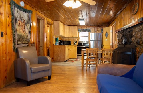 Red River Cabin | Located by the River and facing the mountains