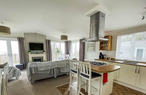 Corton Cabin | Lodge with decking and sea views at Azure Seas Park in Suffolk ref 32212OG