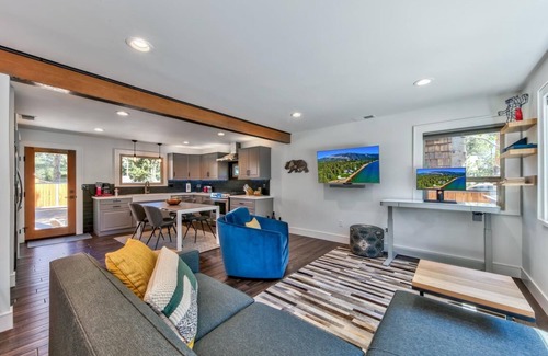Tahoe Paradise House | LodgeChic - Pet friendly, hot tub, ground floor living
