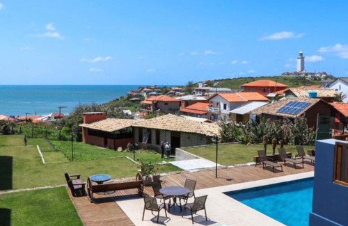 Laguna Apartment | Loft 207 com vista para a piscina e Farol