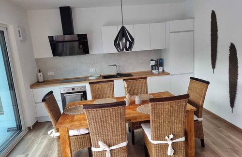 Treis-Karden Apartment | Loft 5 with 2.5 bedrooms and guest bathroom, fantastic panoramic view of the Moselle, sauna, balcony