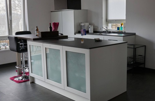 Bad Aibling Apartment | Loft apartment, 60 sqm, living room/bedroom with sofa bed and double bed, balcony