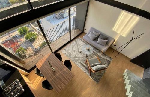 Zona Minerva Apartment | Loft Doble Altura Americana Piso 5 @serra