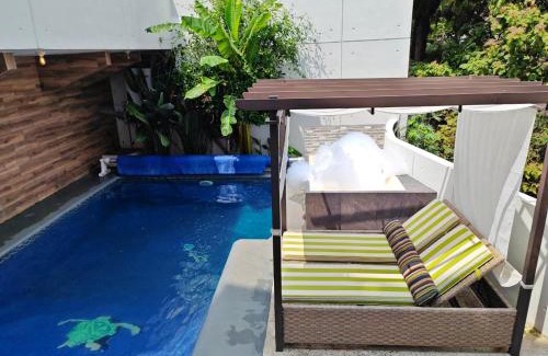 Jimenez Apartment | Loft lujo estilo y diseño, alberca climatizada y cama de alberca, Cuernavaca somos los únicos en ofrecerte 2 jacuzzis para tu uso personal y exclusivo con agua caliente y sistema de hidromasaje tipo Spa, terraza privada y asador de carbon