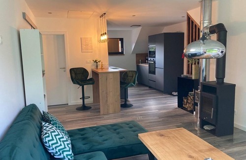 Straupitz Apartment | Loft with fireplace and 2 terraces on a natural plot in Straupitz-Spreewald