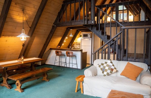 Camp Connell Cabin | Lofted A-frame+Great Views+Central Heat+Wood Stove