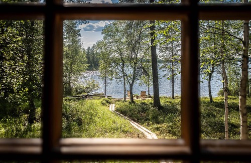 Jormua Ski Chalet | Log cabin 120m2 - Finnish Lapland - Lakeside and forest.