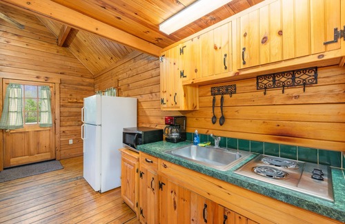 Rileyville Cabin | Log Cabin, 6 person hot tub! Over 150 yards of river frontage!