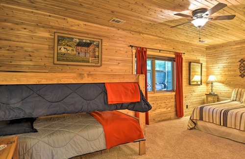 Indian Lake Cabin | Log Cabin Getaway on Double Lot at Indian Lake!