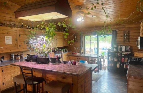 Vestaburg House | Log Cabin house on 10.5 acers of wooded land. Accommodates 20 plus guest.