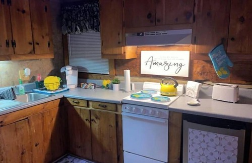 Winston - Salem House | Log Cabin on Main St. In the ❤️ of Winston Salem. Sleeps 4 comfortably.