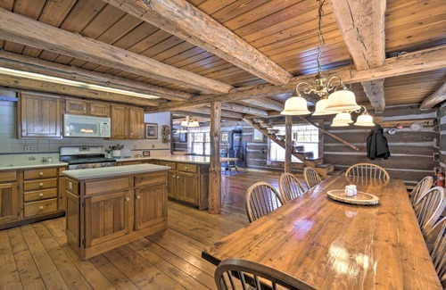White Lake Cabin | Log Cabin on the Wolf River w/Private Hot Tub!