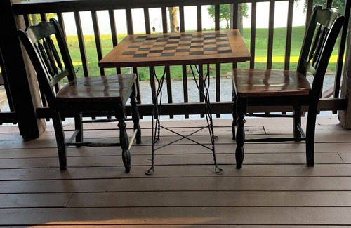 Livingston County Cabin | Log cabin w/walk out basement and loft located on Ohio Rivers edge.