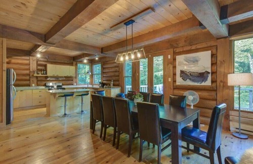 Lac Superieur Village Ski Chalet | Log Cottage Resort Access & Spa