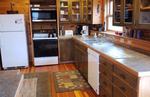 Hayward Cabin | Log Home in the NATIONAL FOREST. ATV/SNOWMOBILE TRAIL CROSS OUR PROPERTY