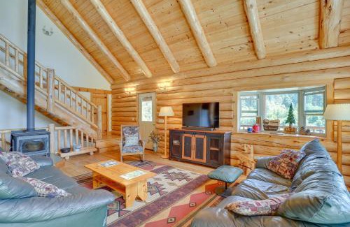 McCloud House | Log Home on 60 Private Acres By Mt Shasta Ski Park
