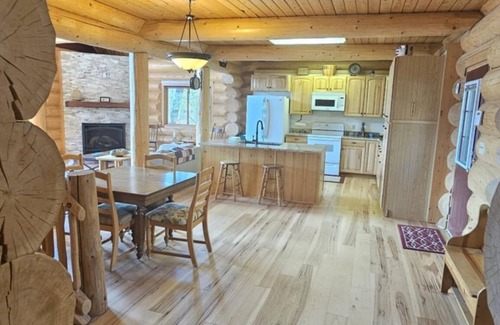Polson House | Log Home with Lake Access and Views of the Missions