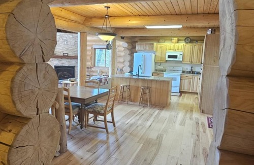 Polson House | Log Home with Lake Access and Views of the Missions