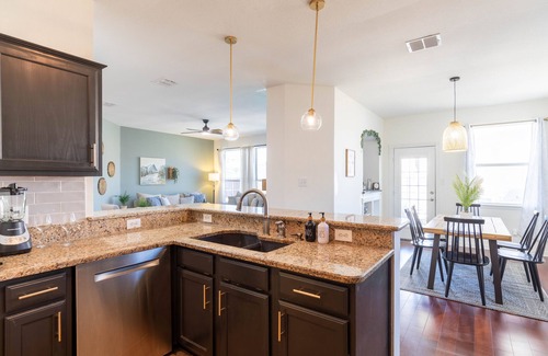 Corinth House | Lone Star Oasis! Near UNT - Heated Pool, Spa, King Bed, Incredible Location!