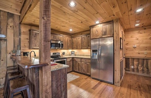 Ridges Over the Lake Cabin | Long-Range Views | Game Room | Fire Pit | Pets