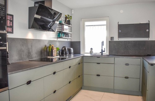 Hollviken House | Look forward to a relaxing vacation in this vacation home not far from the sea.