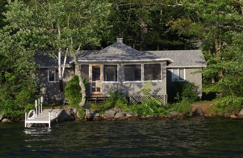 Liberty Cabin | Loon Camp - right on Lake St. George, multi-sleeping areas, canoe included