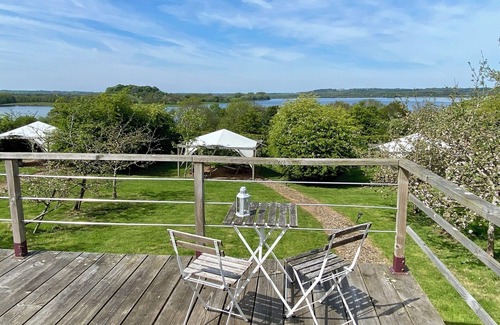 Longdon Cabin | Lotus Belle Tent With Private Deck, BBQ Garden And Hammock Overlooking Rutland Water