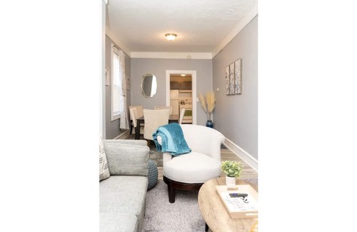Grand Rapids House | Lovely 2-bedroom rental unit w/electric fireplace