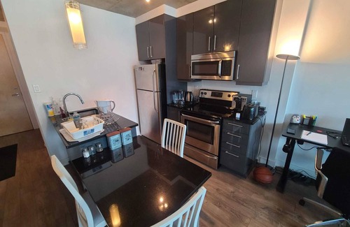Griffintown Condo | Lovely apartment with city view