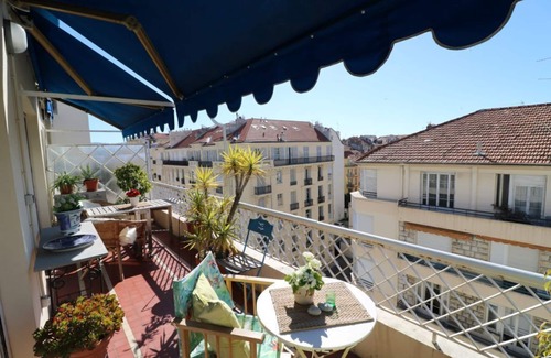 Thiers Apartment | Lovely balcony in Musiciens, central Nice.