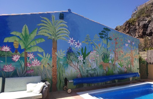 Guia de Isora House | LOVELY COUNTRY HOUSE , PRIVATE HEATED POOL, BREADn OVEN ON FINCA NEAR THE SEA