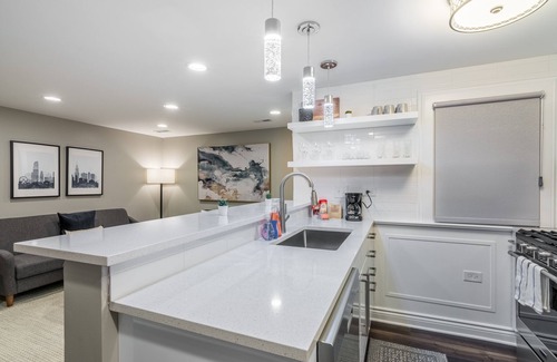 Park West Apartment | Lovely Garden Set up is Perfect for Your Morning Coffee or a Drink After Some Great Blues Music at Kingston Mines by AllSet Turnover