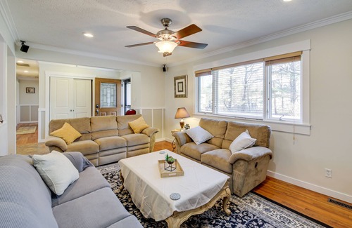 Greenwood House | Lovely Greenwood Home w/ Deck, Fire Pit + 2 Acres!