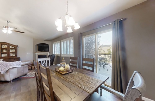Greeley House | Lovely home with an enclosed yard, fireplace, pool table, games, W/D, & AC