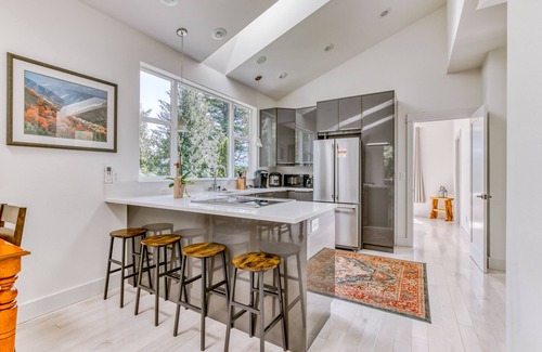 Stevenson House | Lovely house with river & mountain views, deck, grill, washer/dryer & wood stove