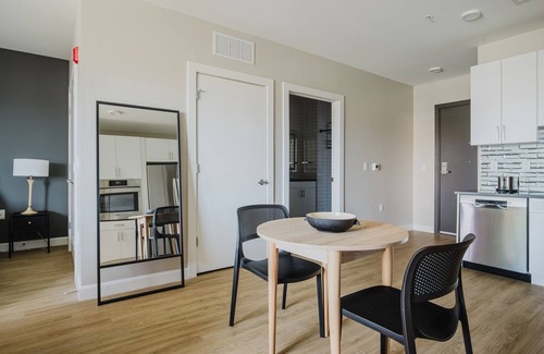 East Cambridge Apartment | Lovely Kendall Square Studio w/Gym, W/D & Roof, nr MIT, by Blueground