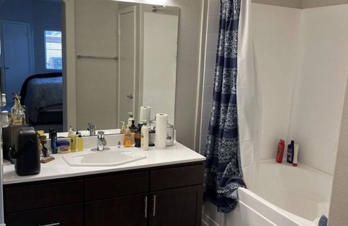 Spring Valley Condo | Lovely master bedroom en-suite.