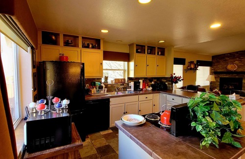 Lake Hatcher Park House | Lovely mountain home with VIEWS of Pagosa Peak, fireplace, dog friendly!