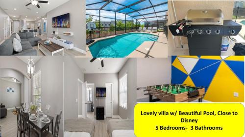 Sunset Ridge Villa | Lovely villa with Beautiful Pool Close to Disney