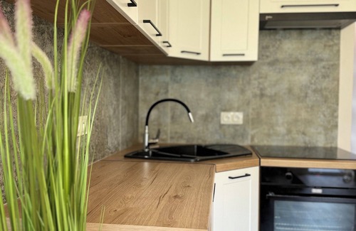 Lebork Apartment | Lovingly furnished vacation apartment with balcony in a central location by the park