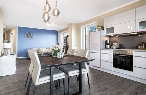 Olpenitz Apartment | Low-barrier Baltic Sea vacation apartment "Zweite Heimat" with water view and sauna