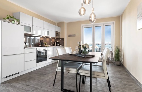 Olpenitz Apartment | Low-barrier Baltic Sea vacation apartment "Zweite Heimat" with water view and sauna