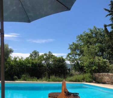 Viens Apartment | Luberon Provence Swimming pool Terrace View for 2