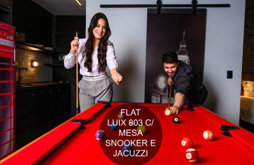 Centro Apartment | Luix Londrina Flat Hotel c jacuzzi, 43m2