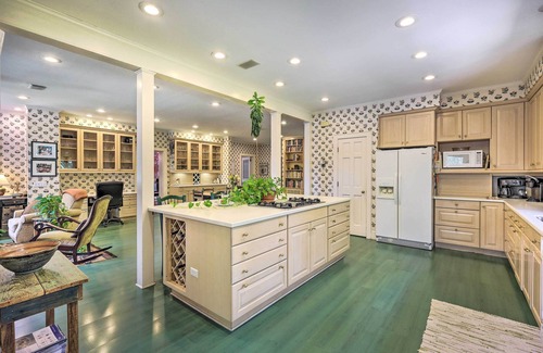 Jonesville House | Lush Elkin Home w/Porch Views & Pool Table