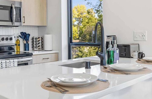 St. Anthony West Apartment | Lux 2BD Gym, Rooftop, Street Parking by DT, UMN