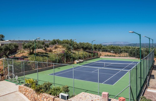Platanias Villa | Lux Villa★SPA & Tennis★Jacuzzi & Indoor Pool★BBQ & Gym