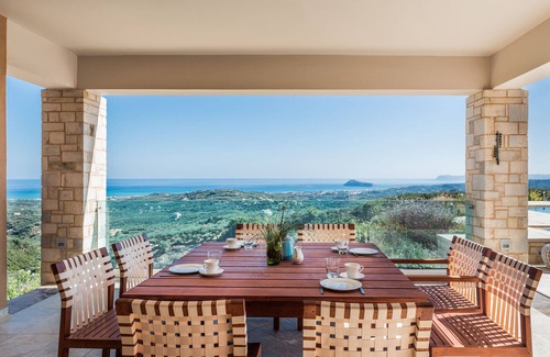 Platanias Villa | Lux Villa★SPA & Tennis★Jacuzzi & Indoor Pool★BBQ & Gym