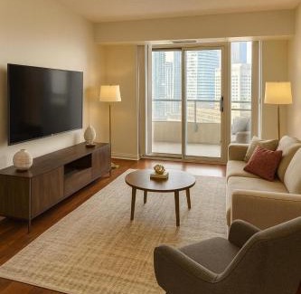 Downtown Mississauga Apartment | Luxe 3BR 2 Bath Condo Steps from Square one Mall