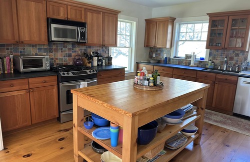 Town of Marbletown House | Luxe Hudson Valley getaway with pool, sauna, and double porch